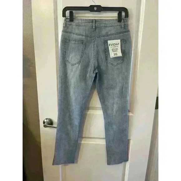 NWT Women's EVIDNT Verona Skinny Ankle Distressed Jeans Size 26 By Anthropologie - Picture 2 of 6
